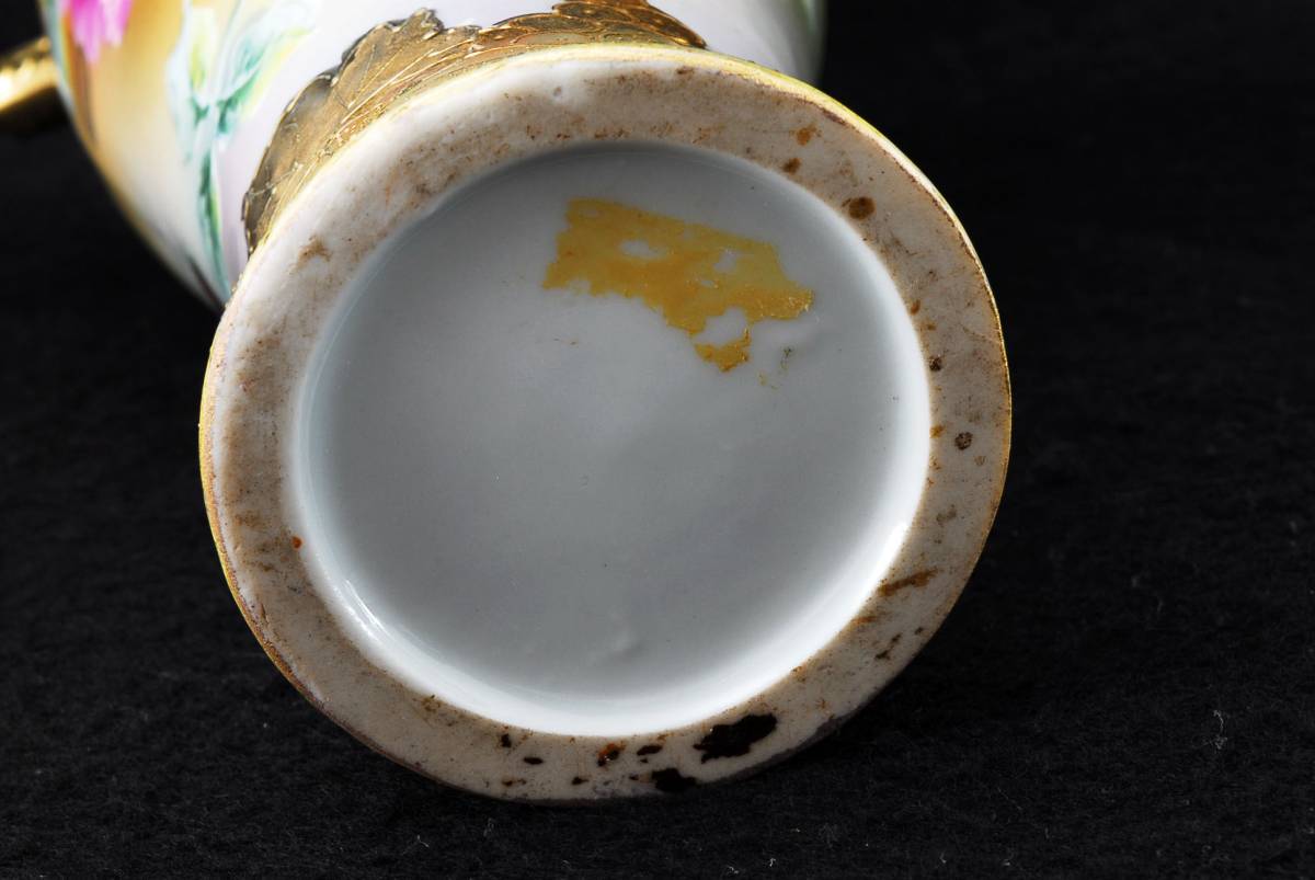 オールドノリタケ 豪華金盛上薔薇図紋 花瓶 242287