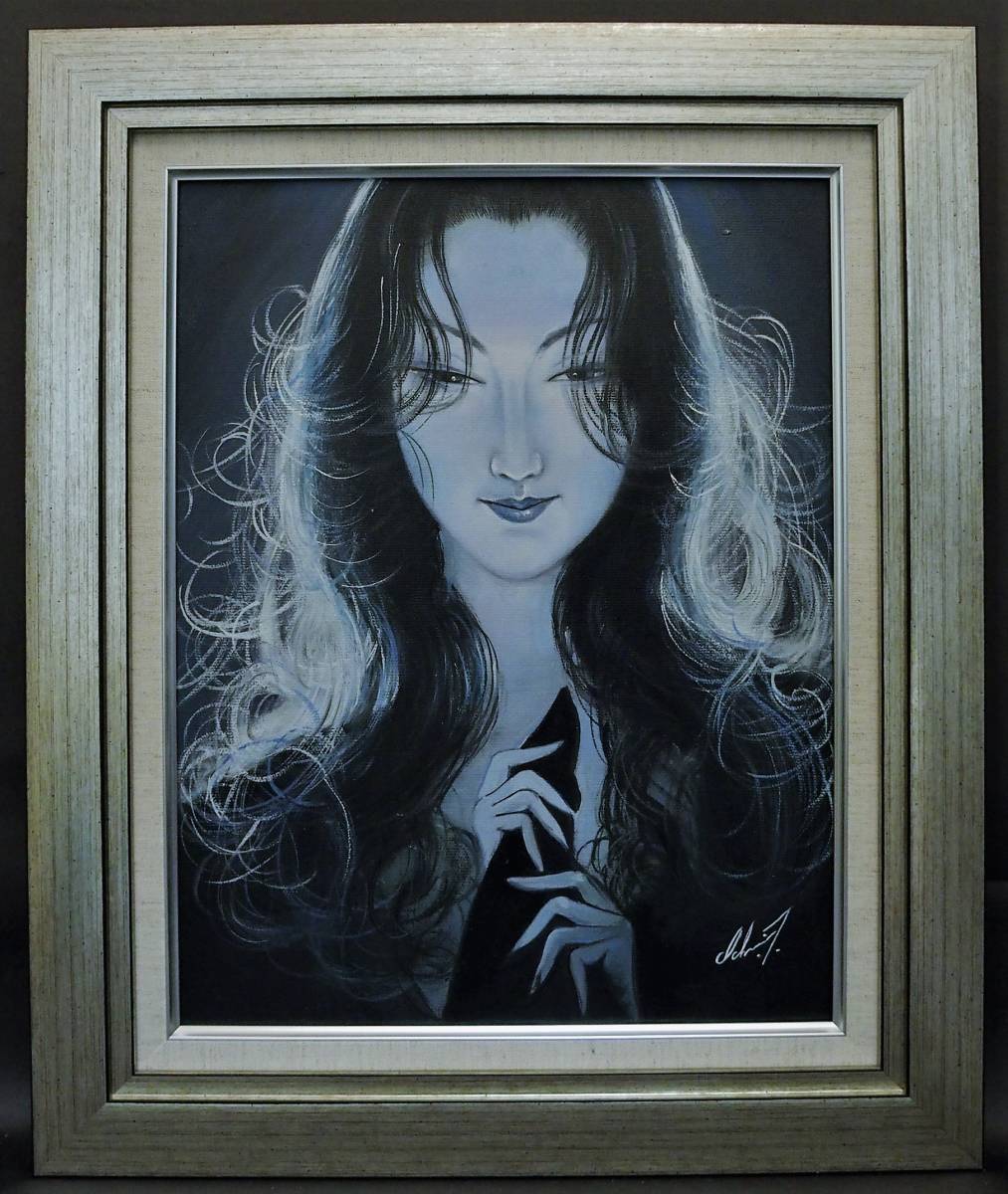 人気定番，本物保証 □ 鶴田 一郎 □ 【Dolce・甘美な】 美人画