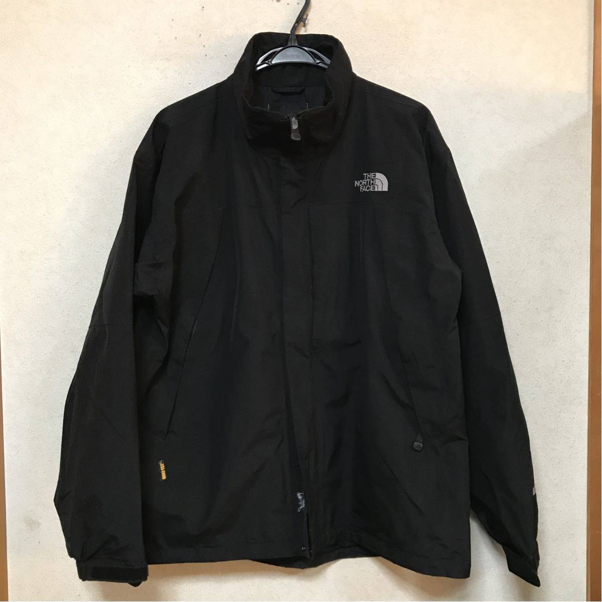 ノースフェイスゴアテックスナイロンジャケットブラックL 中古・古着 