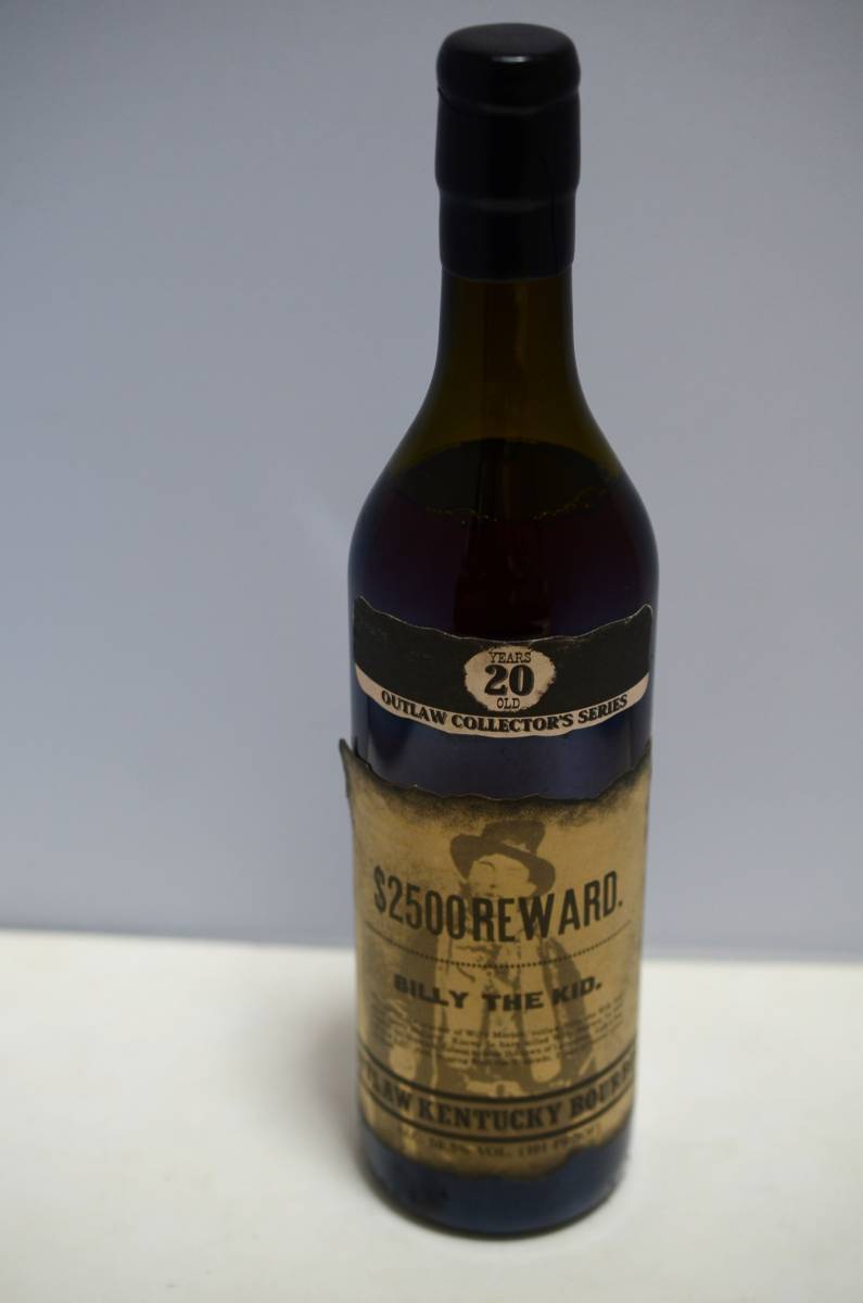 未開栓 古酒◆BILLY THE KID/ビリーザキッド 【＄2500 REWARD】20 YEARS OLD アウトローケンタッキーバーボン 750ml 50.5度◆