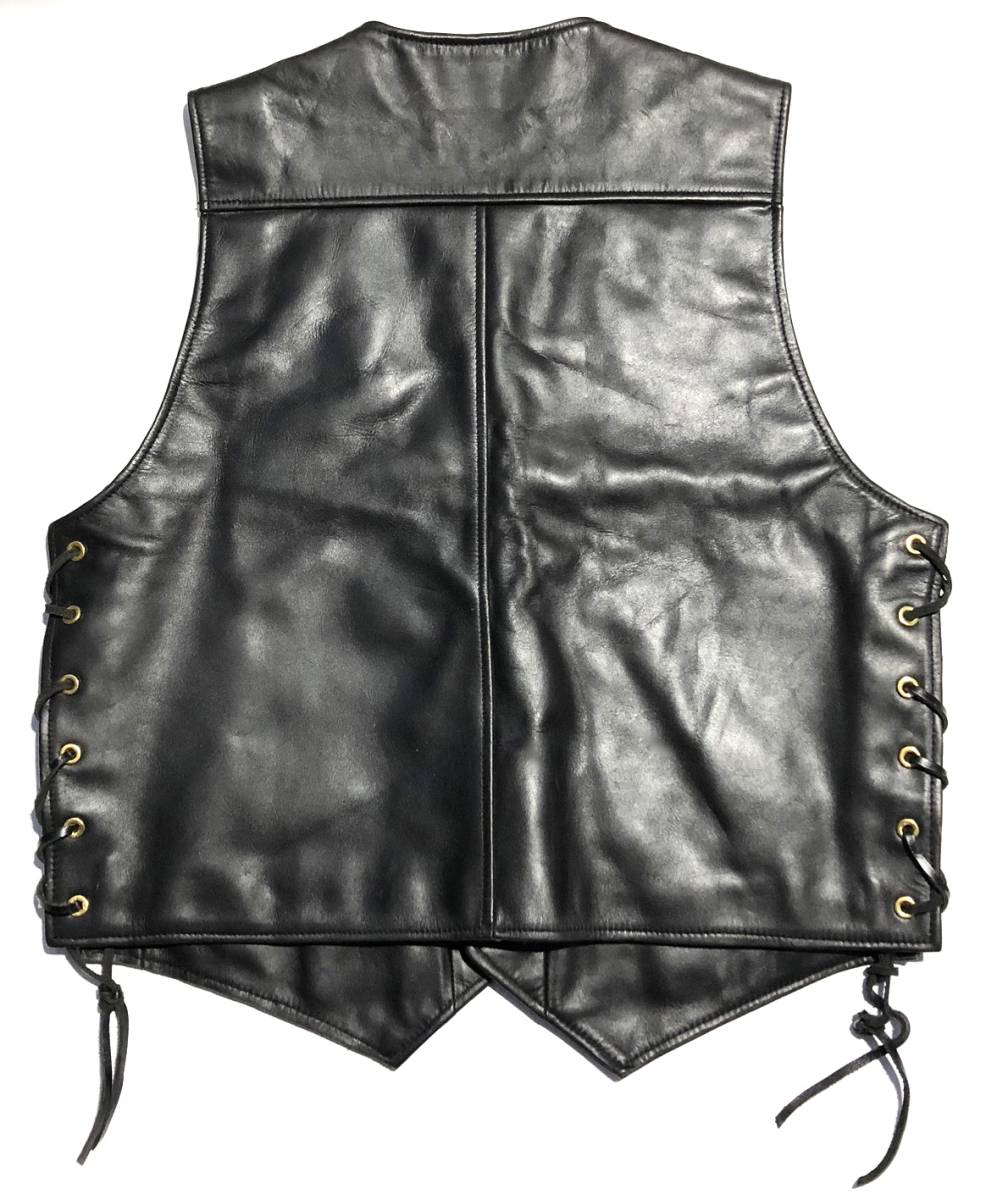美品 KADOYA カドヤ ZA-VEST レザーベスト 3L 牛革 K