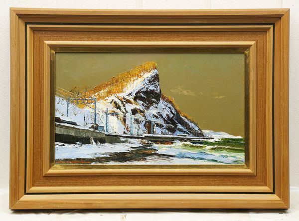 樋口洋 樋口洋「石狩の海」油絵・色紙 絵画買取・販売の小竹美術 GLC 