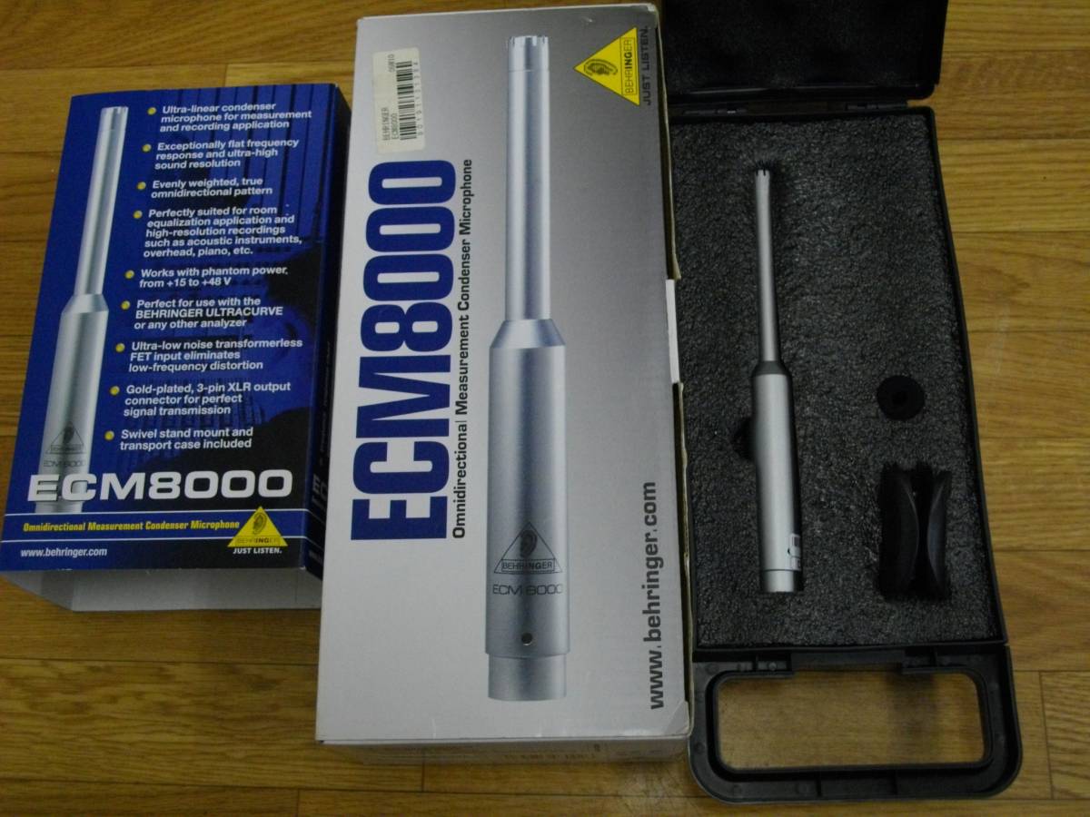 良品　中古　BEHRINGER ベリンガー ECM8000 無指向性 測定用 コンデンサーマイク