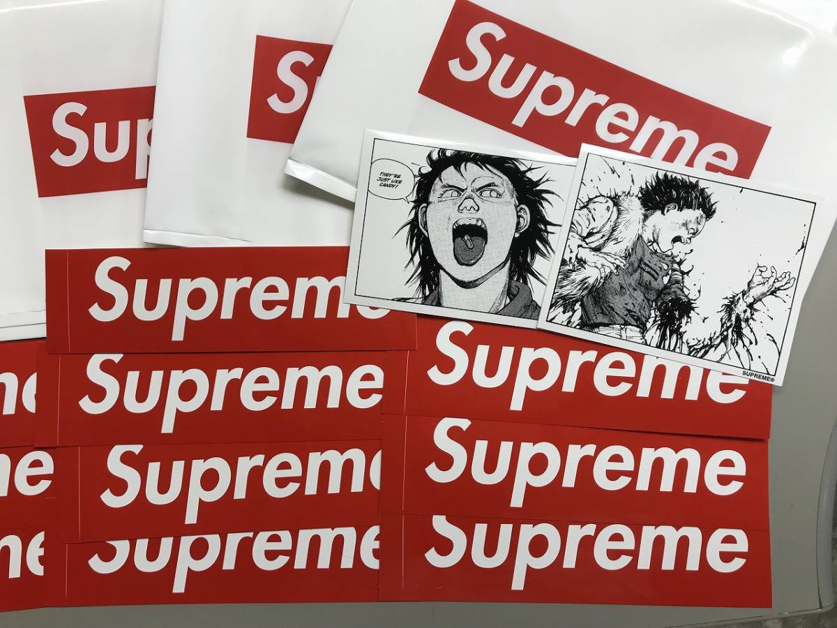 100円スタート 新品 非売品 supreme ステッカー ノベルティ セット  