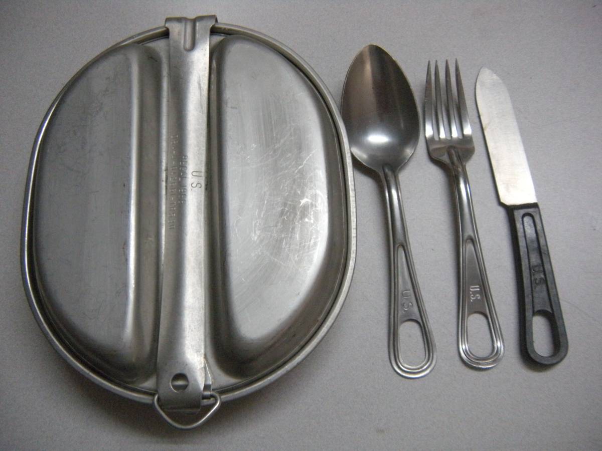 得価，正規品 米軍放出品実物 メスキットパン セット １９４３ナイフ付き 品(その他)｜売買されたオークション情報、yahooの商品情報をアーカイブ公開 - オークファン その他