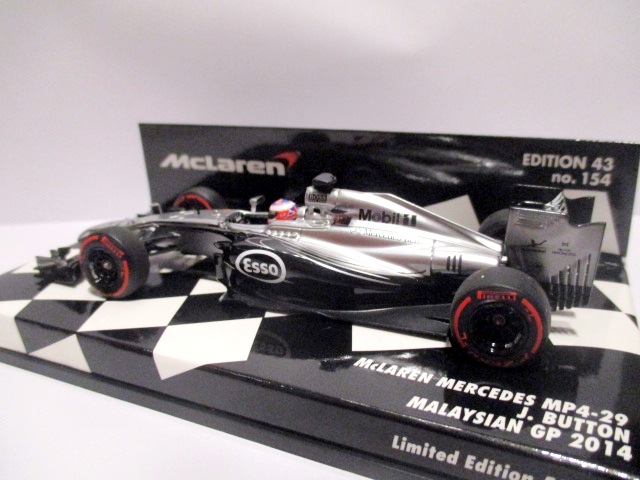1/43 Minichamps マクラーレン メルセデス MP4-29 J.バトン マレーシア