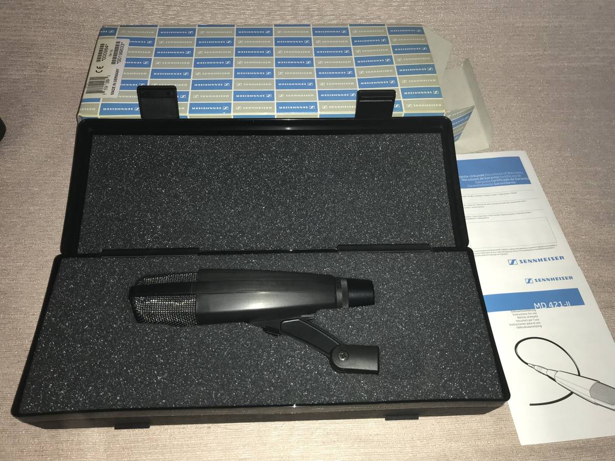 3本セット!!】SENNHEISER / MD 421 Ⅱ 3本セット ホルダー&オマケのケース