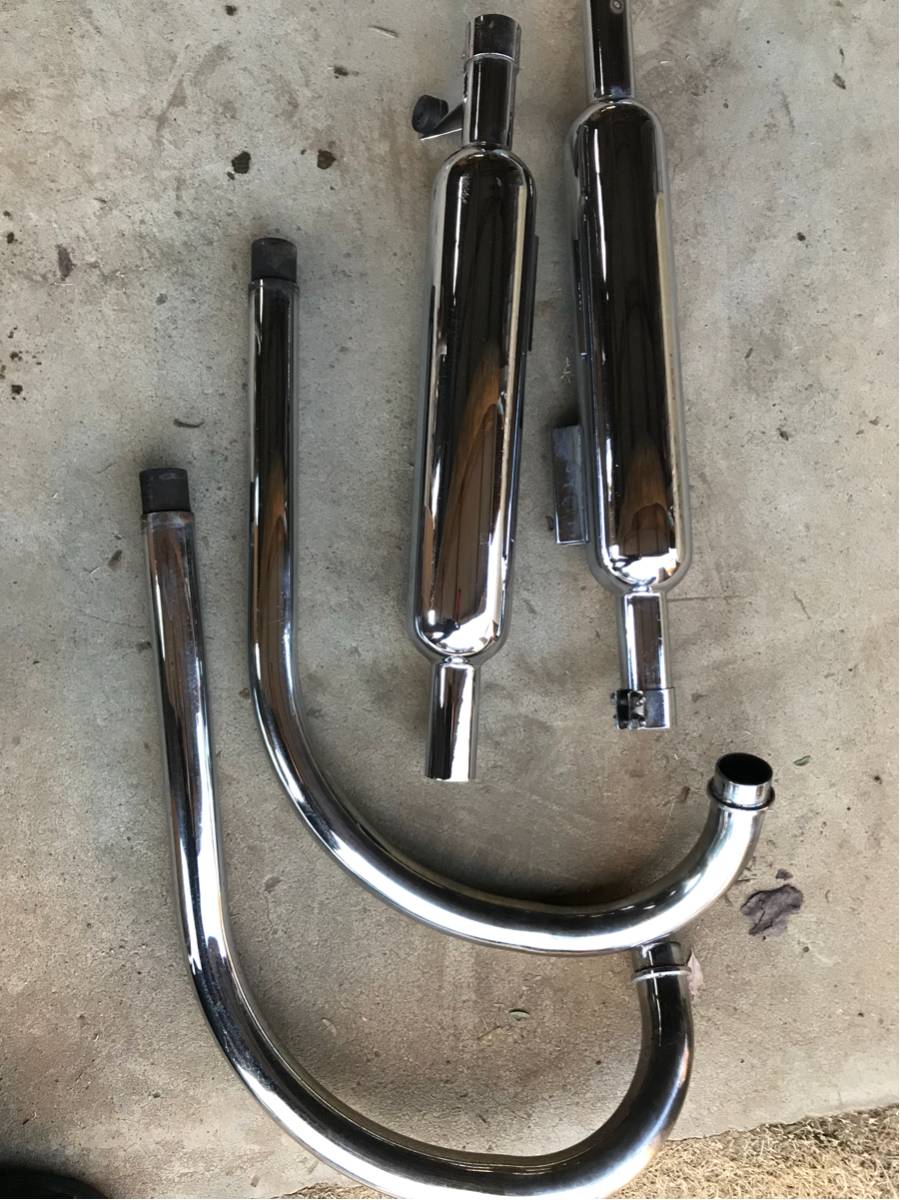 w650 大和 ダイワ 社外マフラー DAIWA w400 左右セット フルエキゾーフ