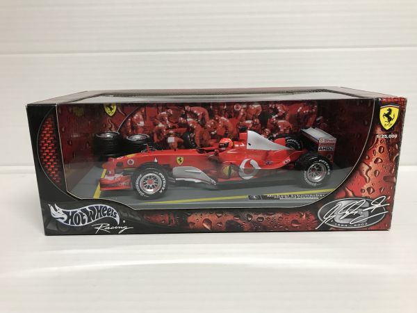 送80サ[37]HOTWHEELS ホットウィール 1/18 フェラーリ M.シューマッハ
