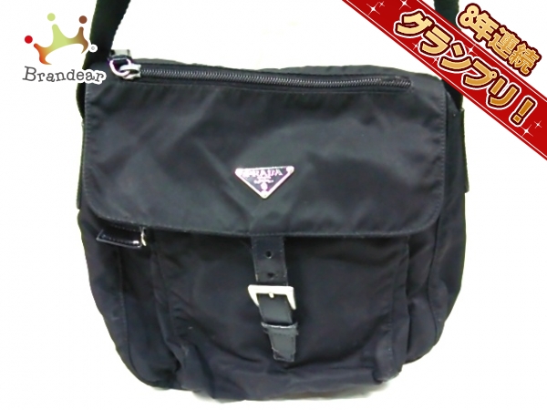 プラダ PRADA バッグ ショルダーバッグ ナイロン×レザー 黒 BT8994 