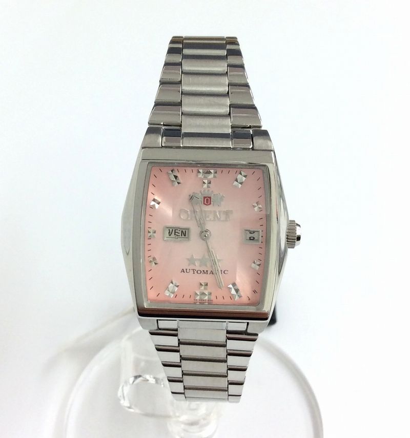 ORIENT 腕時計 スリースター NQAC-Q1 ピンク 自動巻 レディース ◇3113 