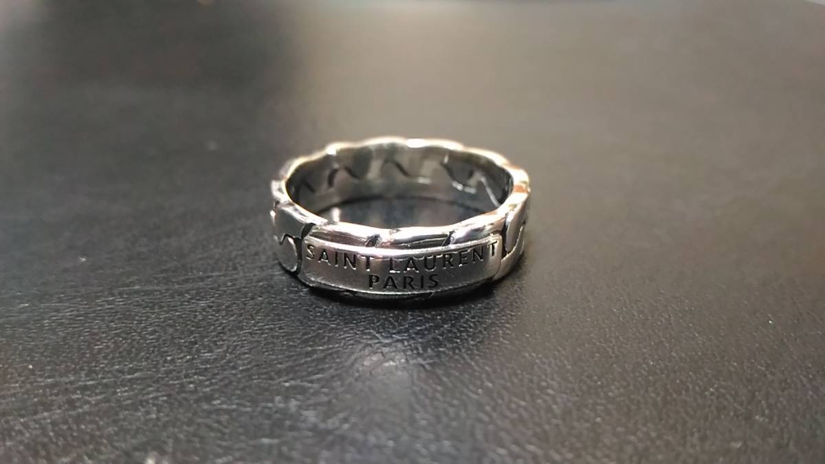SAINTLAURENT チェーン型リング シルバー925 サンローラン SAINT 