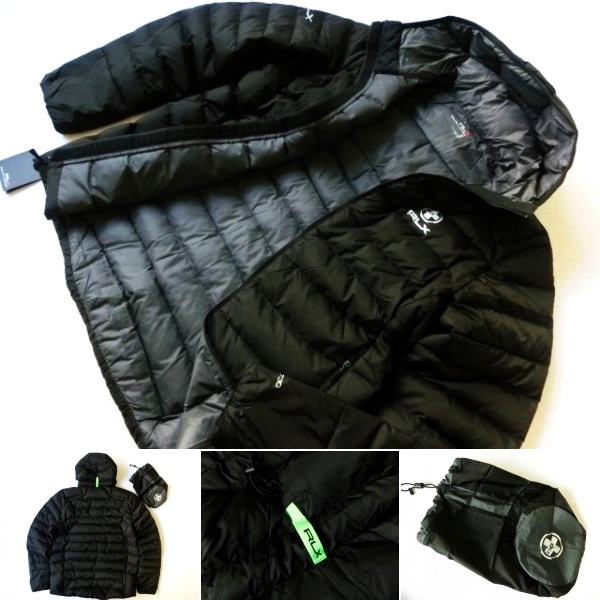 新品★ラルフ ローレン★トールサイズ★軽量 ダウン パーカ ジャケット★ブラック 黒★ XLT TALL★RLX POLO Ralph Lauren★553