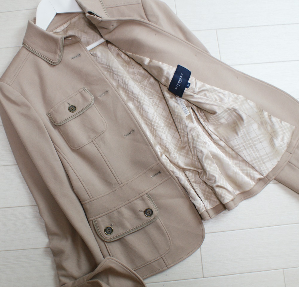 安い，爆買い バーバリーロンドンBURBERRY LONDON/お洒落 裏地チェック デザインジャケット ３８(ジャケット、ブレザー)｜売買されたオークション情報、yahooの商品情報をアーカイブ公開 - オークファン 女性用