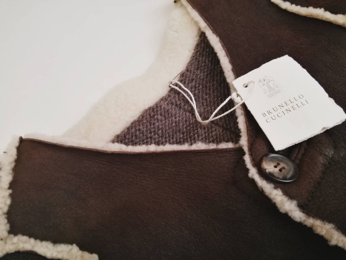 BRUNELLO CUCINELLI ブルネロクチネリ【激希少】極上ムートン ベスト【未使用品】