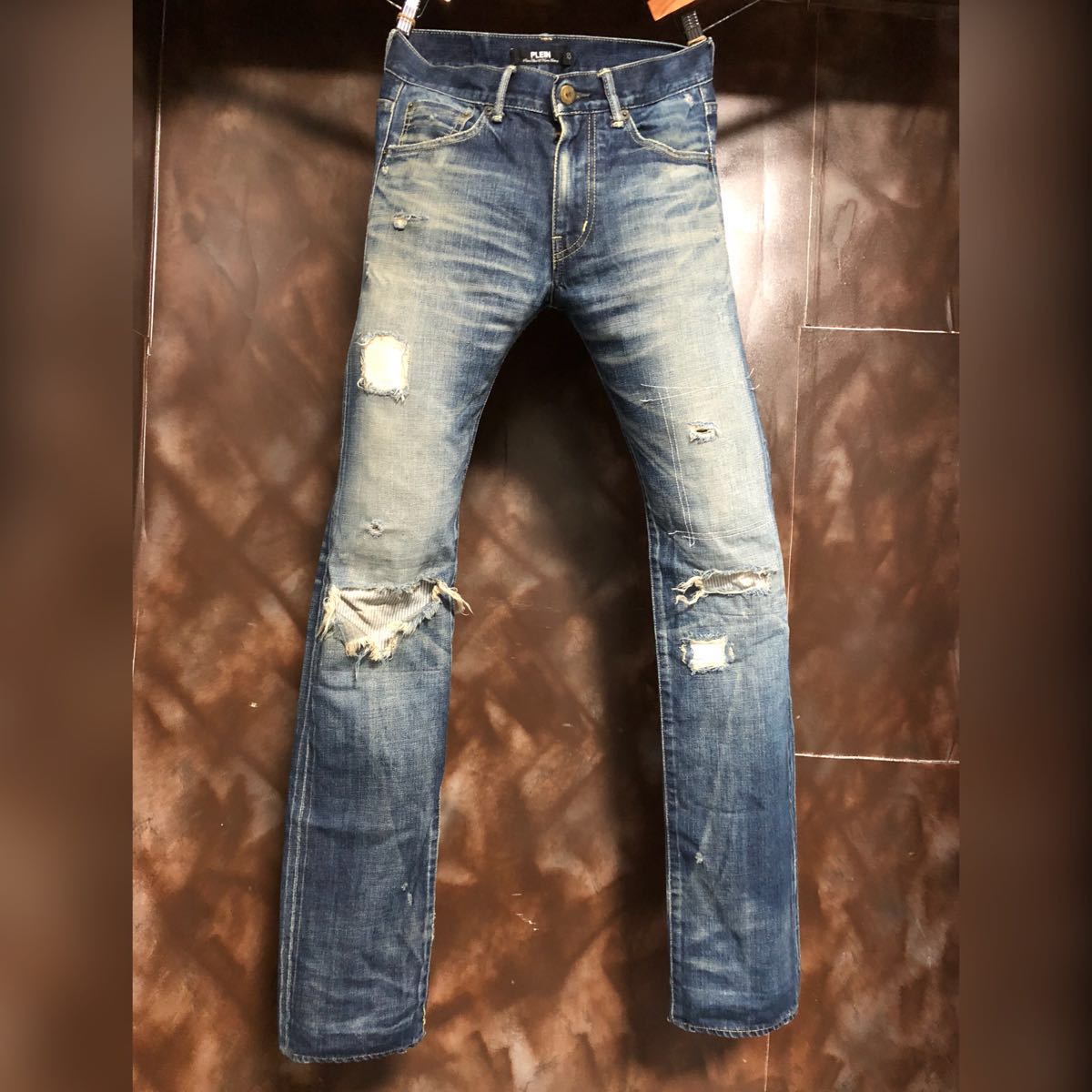 PLEIN プレイン リペア ダメージ加工デニム ジーンズ 1 S PLEIN 