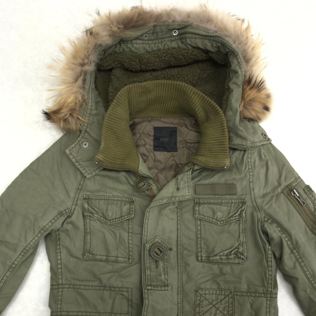 Moussy マウジー モッズコート 中綿入り 1 S カーキ 2way 着脱フード ミリタリーコート リアルファー Sサイズ 売買されたオークション情報 Yahooの商品情報をアーカイブ公開 オークファン Aucfan Com