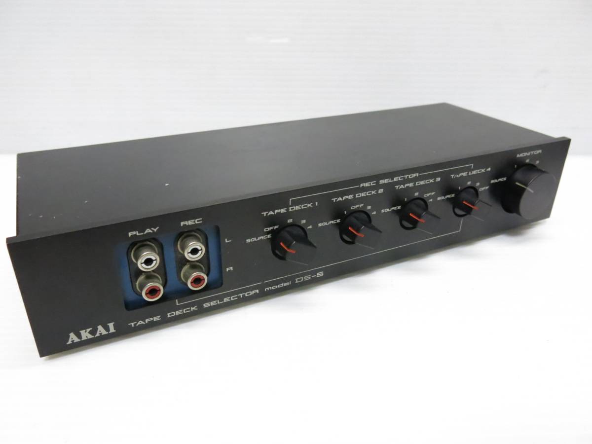 AKAI アカイ DS-5 テープデッキセレクター　 現状品 AKAI アカイ 赤井電機 DS-5(K) ブラック テープデッキセレクター AKAI