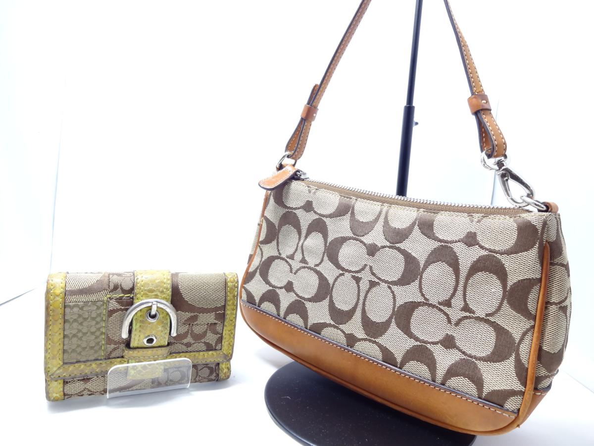 コーチ COACH バッグ＆財布セット アクセサリーポーチ Wホック財布