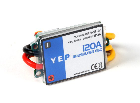 ☆YEP 120A ESC HV (4~14S) ブラシレス スピード コントローラー T-REX700などに! アンプ. 120A YEP Brushless vs 120LV V4