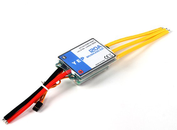 ☆YEP 120A ESC HV (4~14S) ブラシレス スピード コントローラー T-REX700などに! アンプ. 120A YEP Brushless vs 120LV V4
