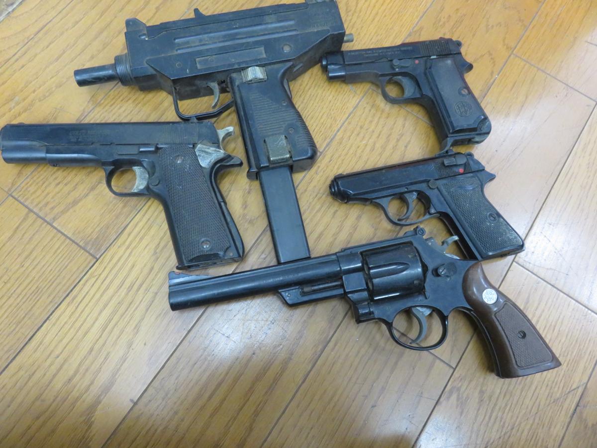 ad841 ジャンク モデルガン ガスガン 5個まとめて コルト ベレッタ 