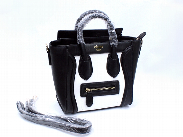 CELINE セリーヌ ラゲージ ナノショッパー ハンドバッグ ショルダー 