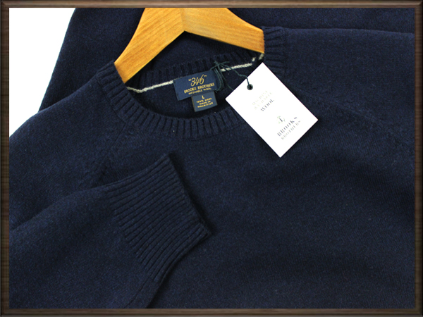 洗えるウールセーター ☆Brooks Brothers ブルックスブラザーズ 正規新品 ウール100％ 洗濯機