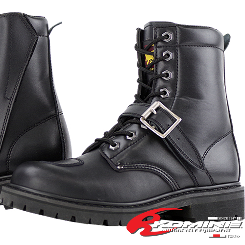 コミネ SB-81/黒/25.5 ライディング ミドルブーツ KOMINE