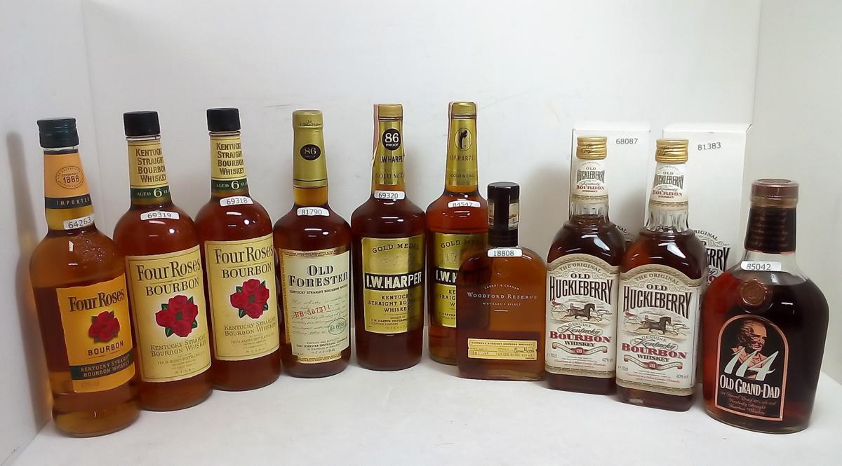 会社法 古酒☆バーボンウイスキー いろいろ 10本セット【フォアローゼス