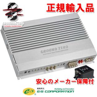 ZERO GROUND パワーアンプ 定格出力:230W×1@4Ω⁄400W×1@2Ω⁄