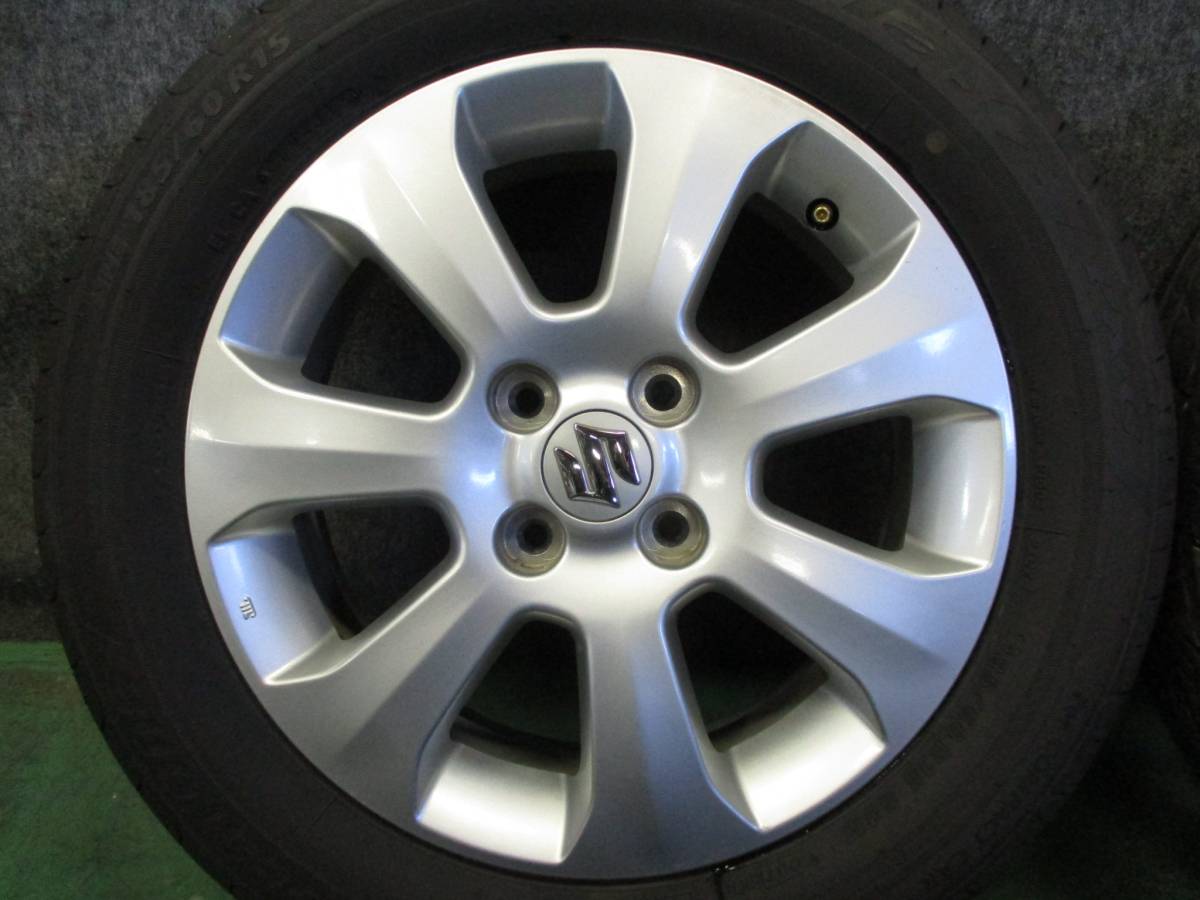 スズキ　スプラッシュ純正アルミ　185/60R15　バリ山4本　スイフトにも