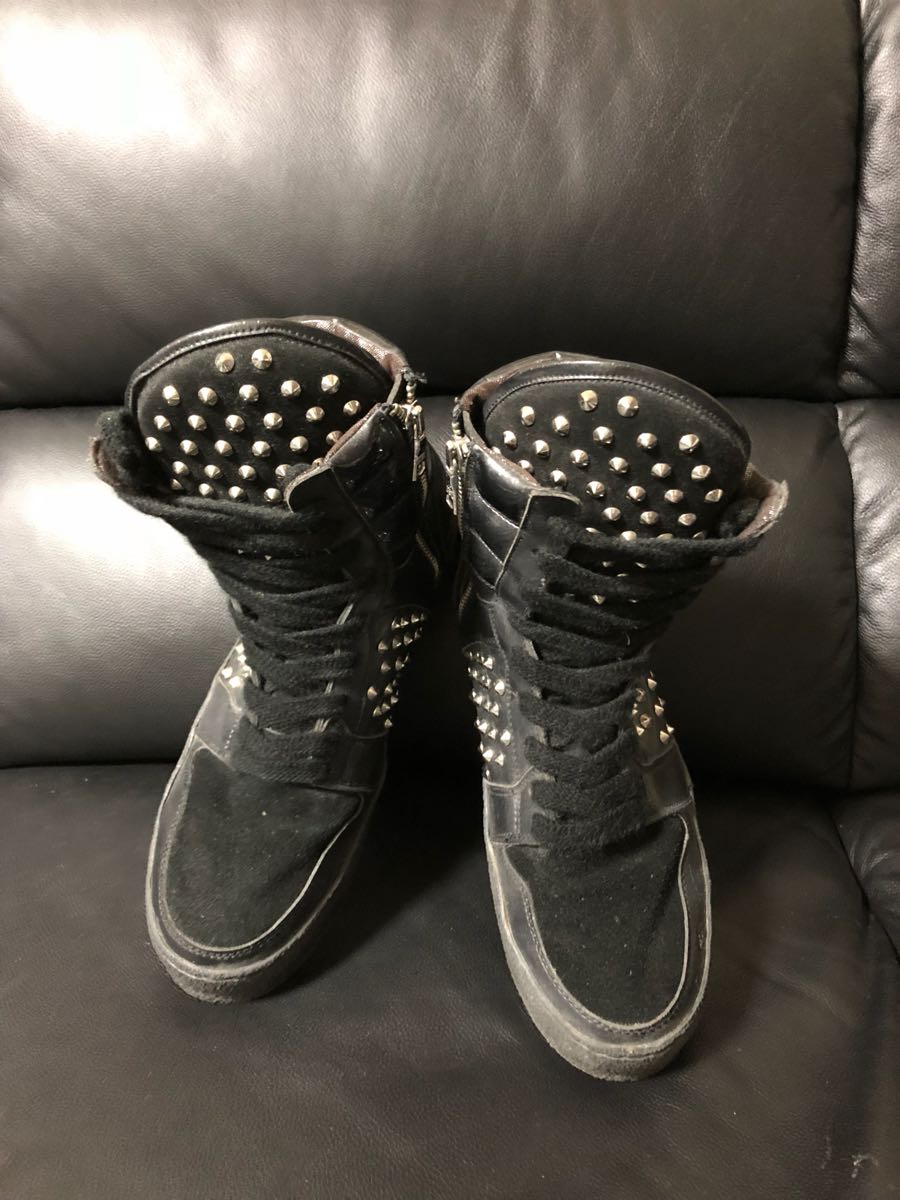 size46 ロスベガ LOSVEGA スタッズ ハイカット スニーカー 美品(28.0cm 