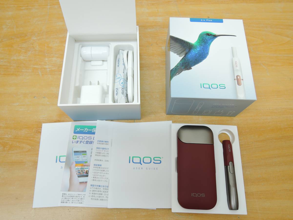 美品 IQOS 2.4Plus キット ダークレッド(RUBY) アイコス 限定色◇IQOS 