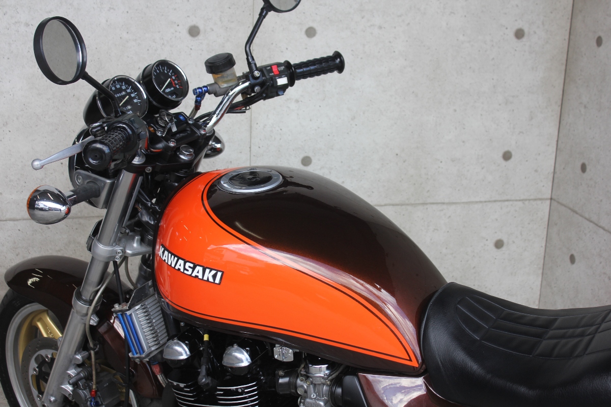 横浜～ Kawasaki ゼファー750 C2 極上 Z2火の玉カラー カスタム 好調