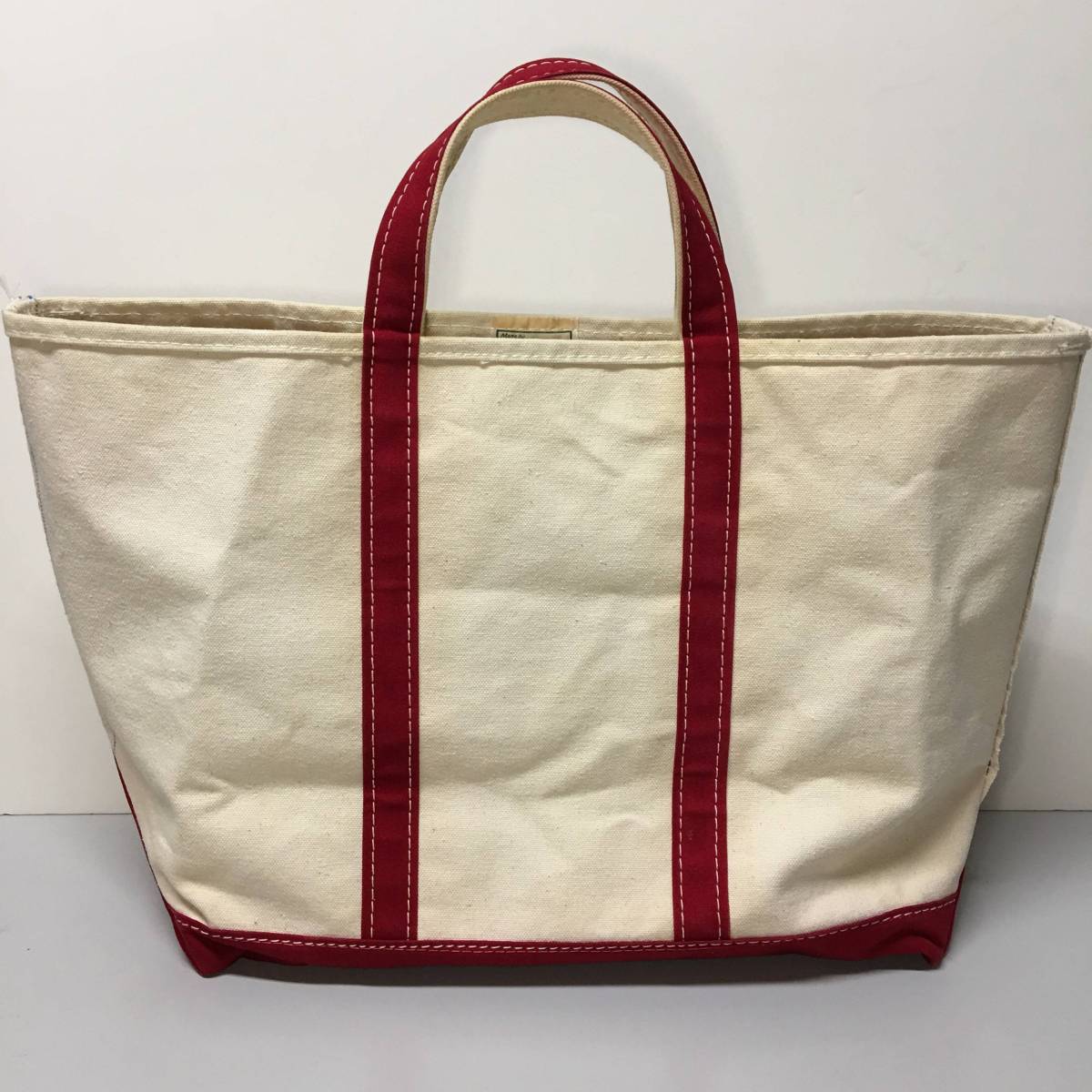 80s 2ガイドライン/ギザギザタグ '80s L.L.Bean tote トートバックL