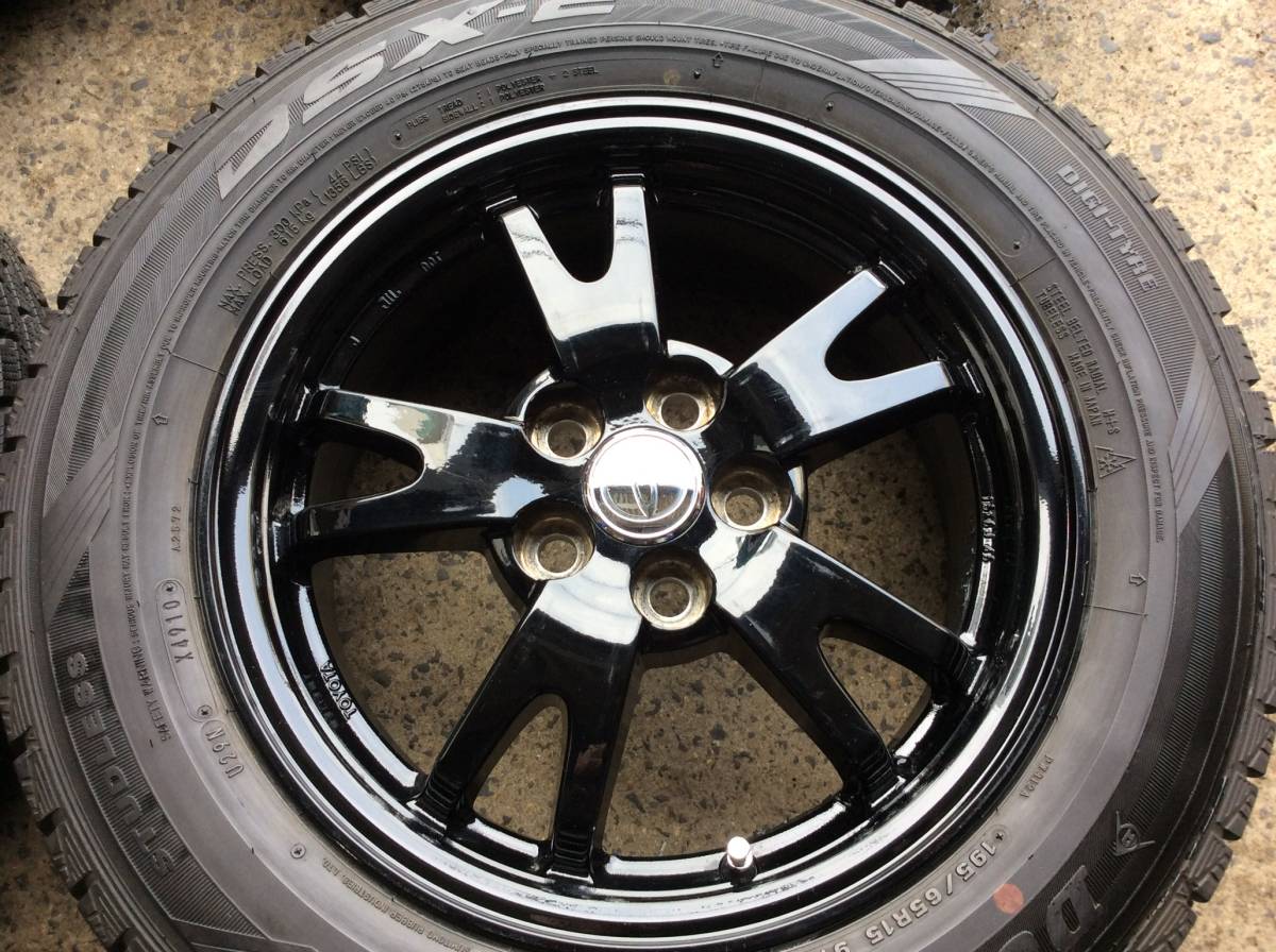 M1304 プリウス純正アルミ＆195/65R15スタッドレスタイヤ4本セット☆彡