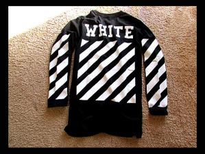 オフホワイト OFF WHITE TYPE ロングスリーブシャツ (ロンT） Black-M 