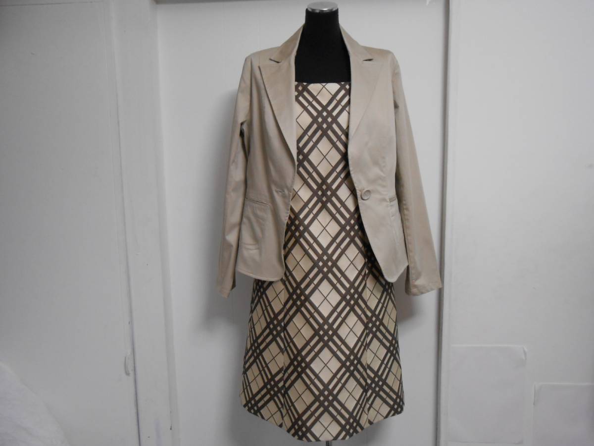 BURBERRY ワンピース バーバリー チェック柄 LABEL チェック BLUE 