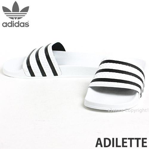 [値下げ交渉可] adidas ORIGINALS ADILETTE ホワイト/ブラック 26.5cm アディダス オリジナルス アディレッタ メンズ サンダル [同梱不可] - adidas ADILETTE オリジナの 25.5 アディダス公式