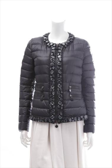 モンクレール MONCLER ビジュー velue ダウンジャケット 黒 1(1)｜売買 