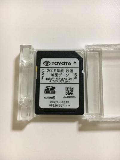 トヨタ純正 NSZT-W62G 地図データ 15年秋 SDナビ 【公式通販】