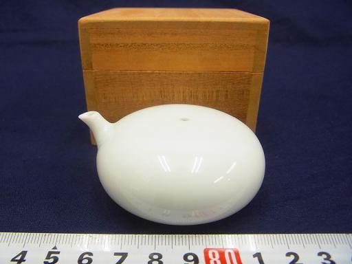 D00975 中村清六 高麗庵清六窯 有田焼 白磁 水滴 水注 書道具 【公式通販】