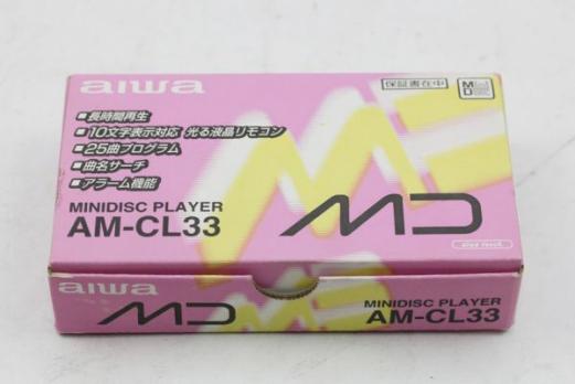 AIWA アイワ MDウォークマン MDプレーヤー AM-CL33 動作確認済 動作