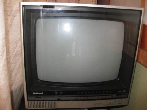 昭和レトロ National ブラウン管 テレビ TH14－N25G 83年製(テレビ