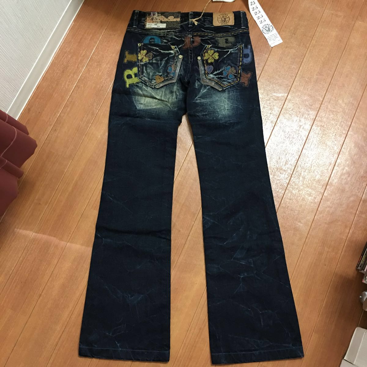 RIOBERA JEANS リオベラジーンズ 25 刺繍(W25（約64cm）～)｜売買され 