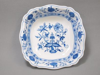 Meissen マイセン □マイセン ブルーオニオン スクエアプレート 1枚