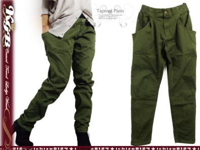 4Lダークカーキ/ロングパンツ テーパードパンツ 立体ポケット レディース 結局これ最強！テーパードパンツ ストレッチ 01 今すぐ使える！全品対象☆15%OFFクーポン配布中☆3&frasl;26 『圧巻のデザイン』主役になる最高傑作裾