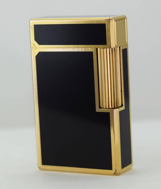 ST Dupont エス・テー・デュポン ガスライター 都彭 ブラック×ゴールド