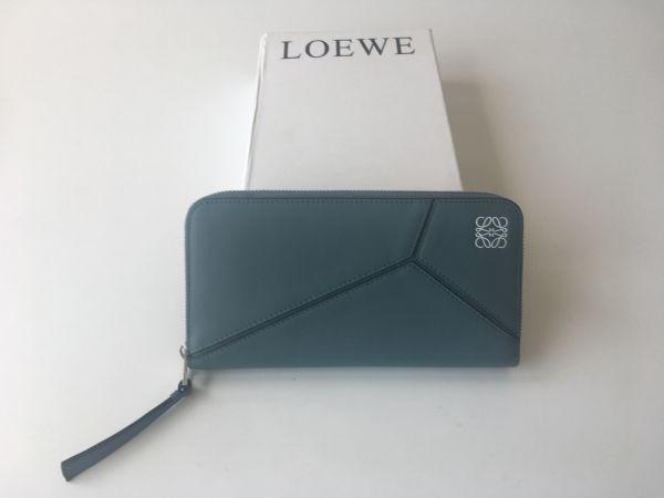 ファッション レザー ロエベ・長財布 LOEWE ブルー 財布 ロエベ LOEWE